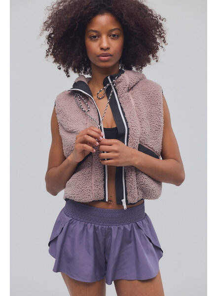 Free People Sky High Fleece Vest | Plum