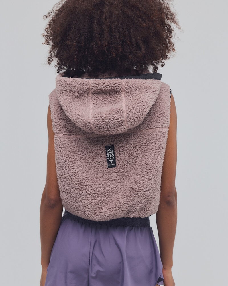 Free People Sky High Fleece Vest | Plum