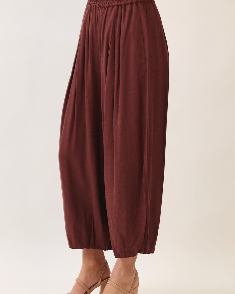 Bolton Linen Balloon Pants | Brown