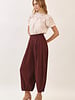 Bolton Linen Balloon Pants | Brown