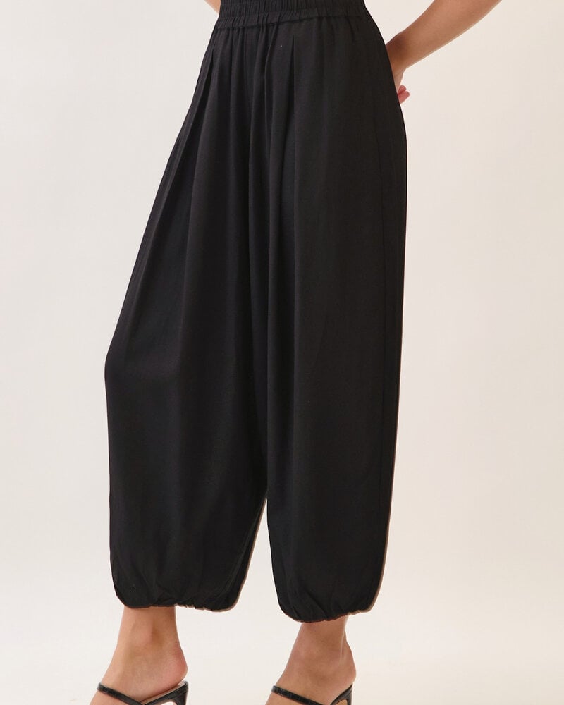 Bolton Linen Balloon Pants | Black