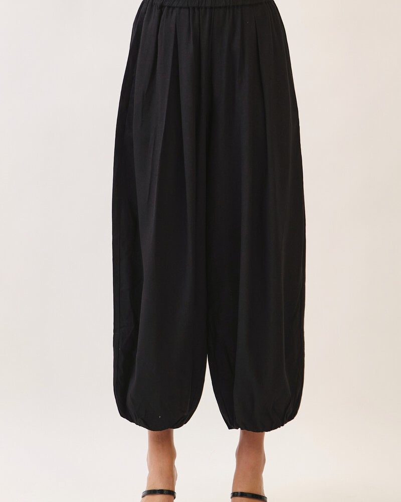 Bolton Linen Balloon Pants | Black