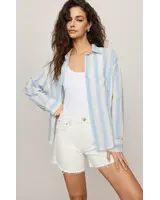 Z Supply Perfect Striped Linen Button Up | Skyline