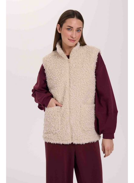 Teddy Sherpa Vest | Biege
