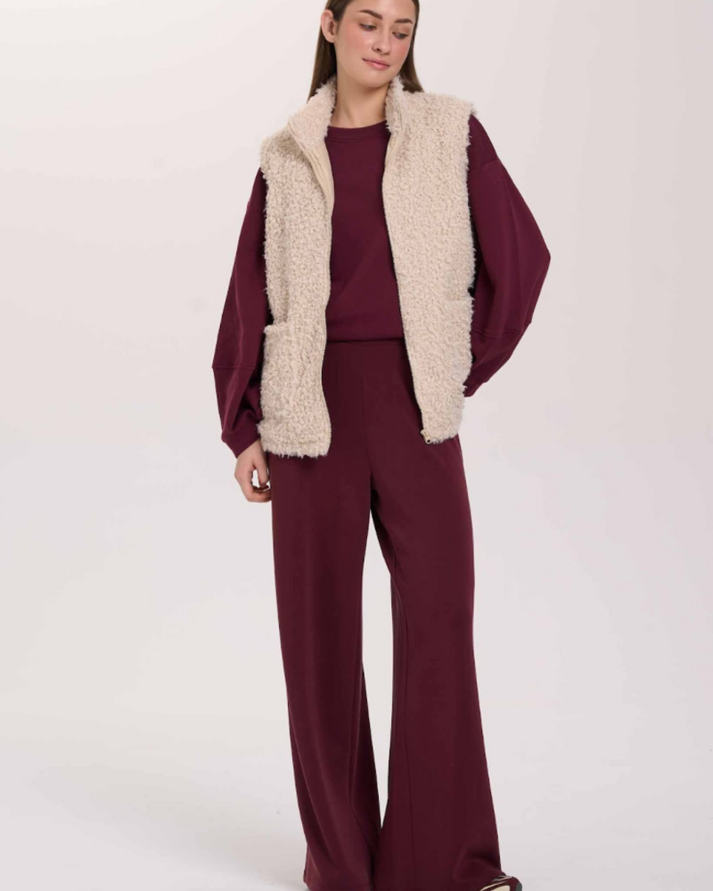 Teddy Sherpa Vest | Biege