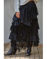 Lacy Tiered Maxi Skirt