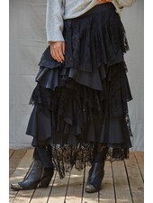 Lacy Tiered Maxi Skirt
