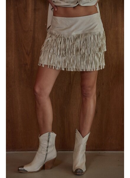 Jackson Fringed Mini Skirt