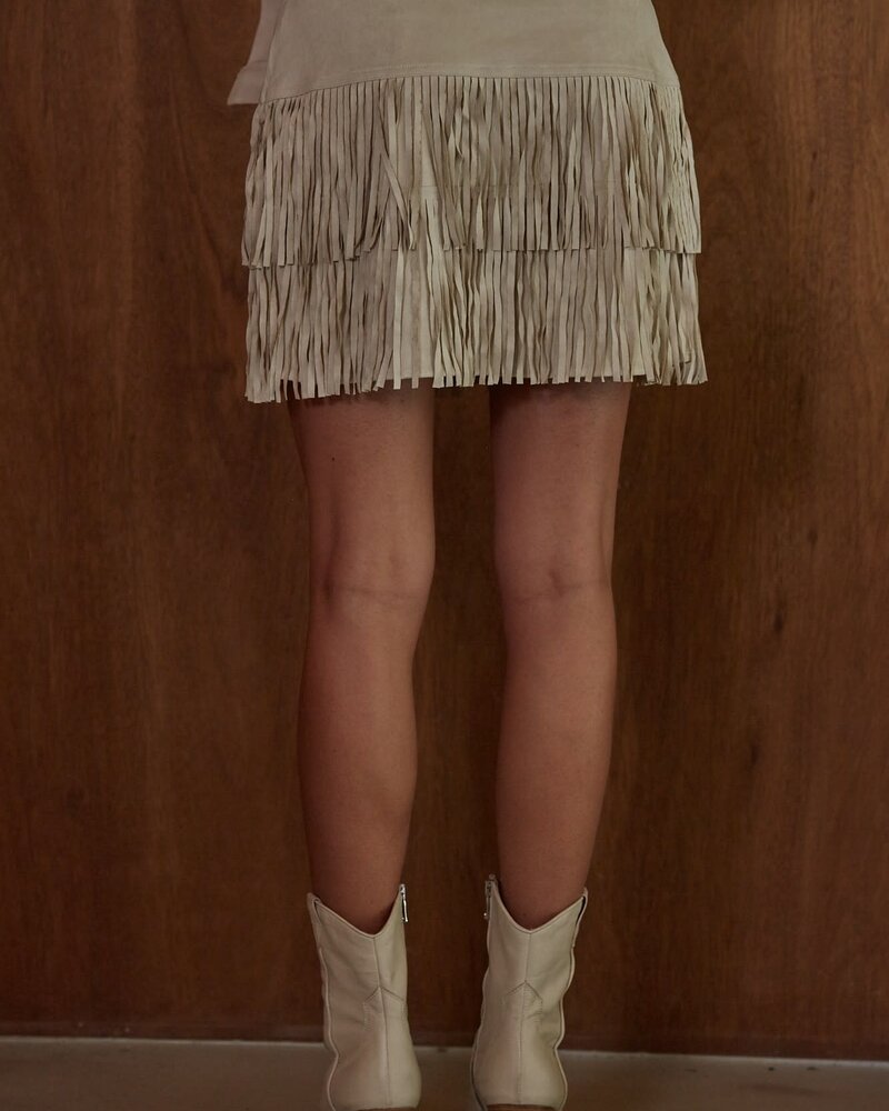 Jackson Fringed Mini Skirt