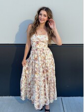 Bea Floral Burnout Dress