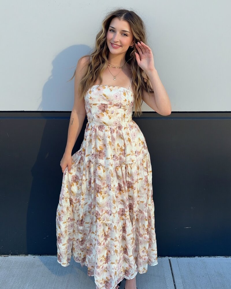 Bea Floral Burnout Dress