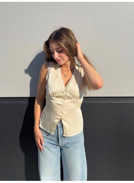 Grace Lace Top | Cream