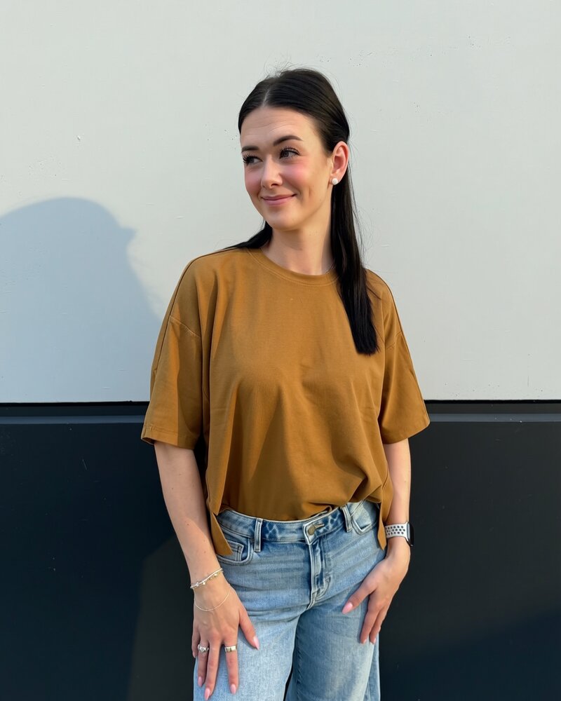 Adley Crew Top | Copper