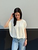 Gathered Neck Bubble Blouse