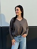 Penny Pleated Long Sleeve | Grey