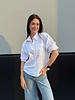 Gathered Sleeve Blouse | White