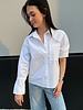 Gathered Sleeve Blouse | White