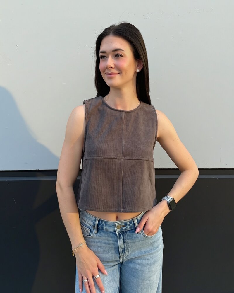 Loni Corduroy Tank