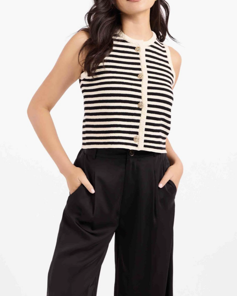 Manon Stripe Sweater Vest