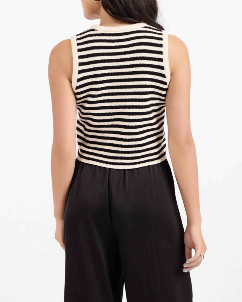 Manon Stripe Sweater Vest