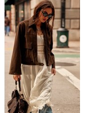 Free People Blair Vegan Suede Jacket