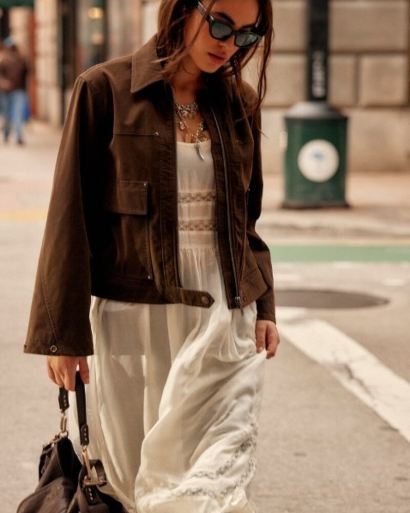 Free People Blair Vegan Suede Jacket
