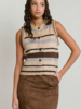 Astrid Stripe Knit Vest