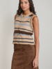 Astrid Stripe Knit Vest