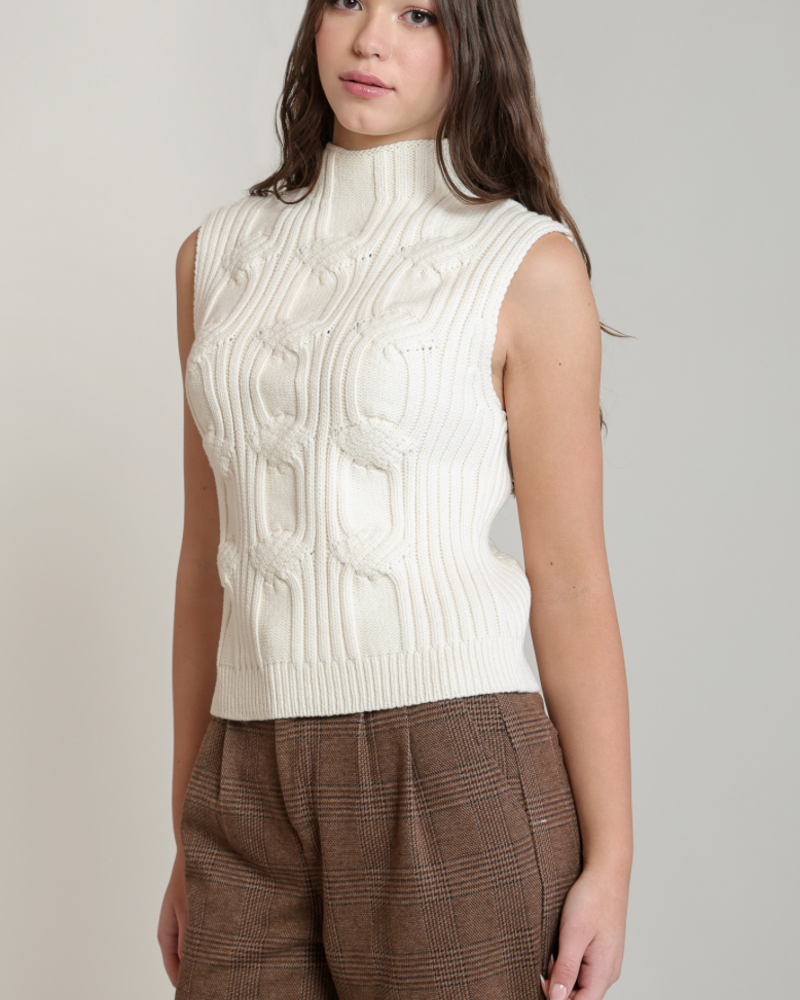 Bea Cable Knit Vest