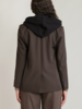 Detachable Hooded Blazer