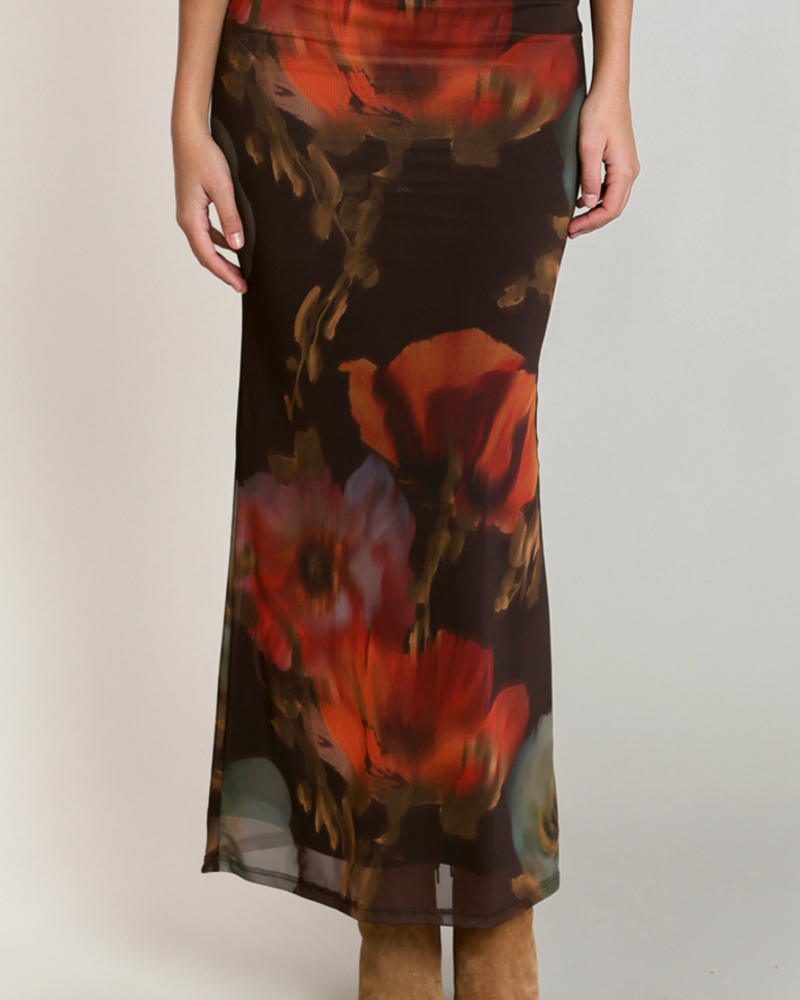 Victoria Mesh Floral Skirt