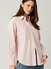 Sloan Striped Cotton Blouse | Pink