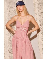 Stephanie Striped Maxi Dress | Red