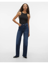 Vero Moda Tessa Wide Leg Jean | Deep Blue 34" Inseam