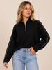 Vero Moda Saba Zipper Pullover | Black