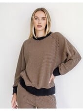 Striped Crew | Black/Tan