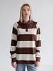 Stripe Rugby Polo | Brown