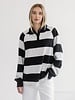 Free People Stripe Rugby Polo | Black
