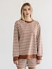 Striped Crew | Brown/Cream