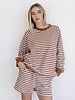 Striped Crew | Brown/Cream
