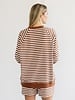 Striped Crew | Brown/Cream