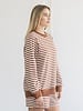 Striped Crew | Brown/Cream