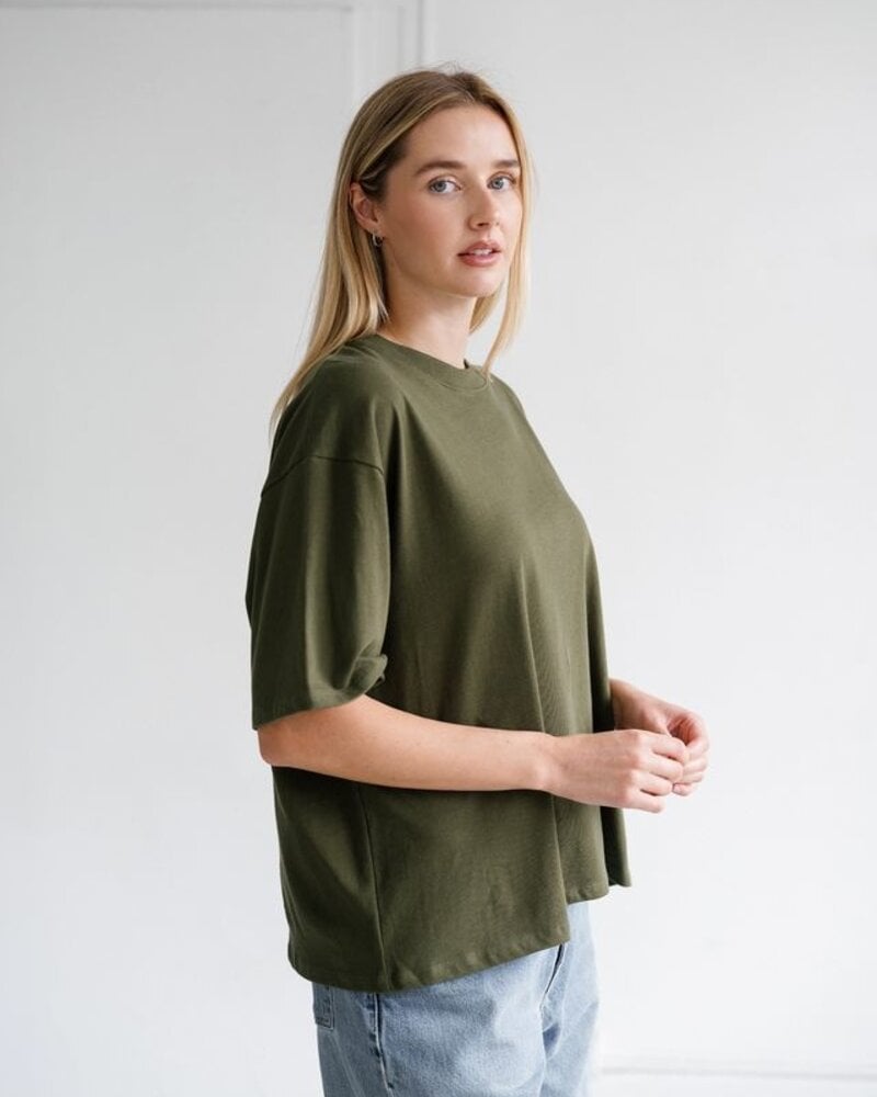 Boxy Tee | Chive