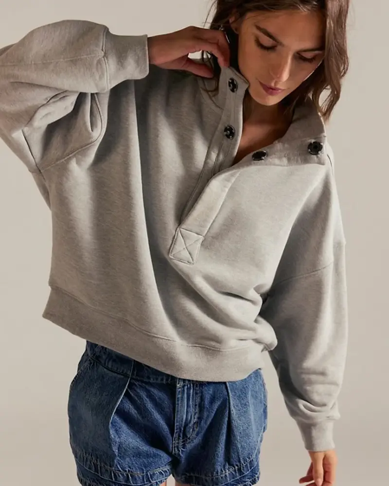 Free People Timeless Pullover | Heather Grey
