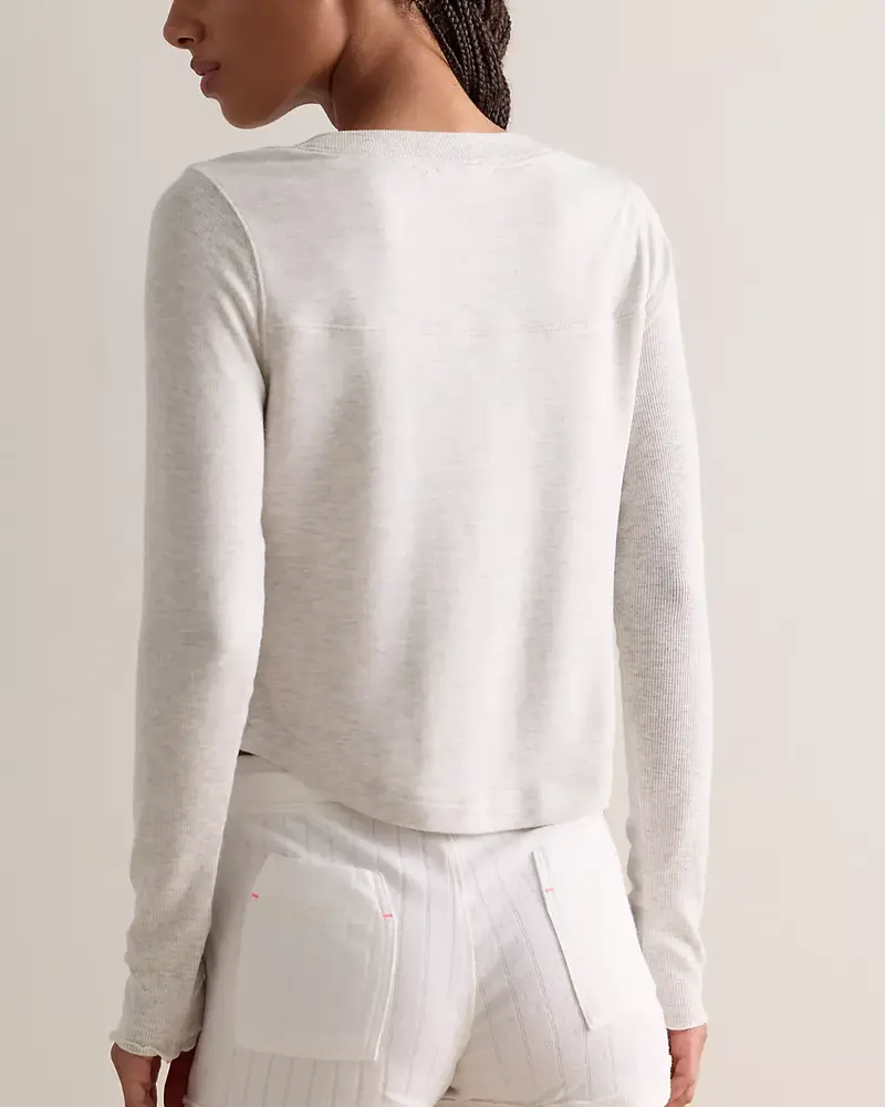 Free People Dream State Henley | Heather Grey