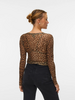 Vero Moda Lova Mesh Top | Leopard