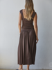 Luna Ruched Dress | Chocolate