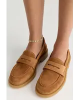 Free People Lana Loafers | Luggage Suede