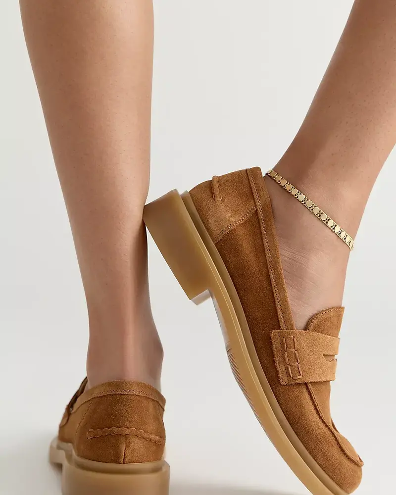 Free People Lana Loafers | Luggage Suede