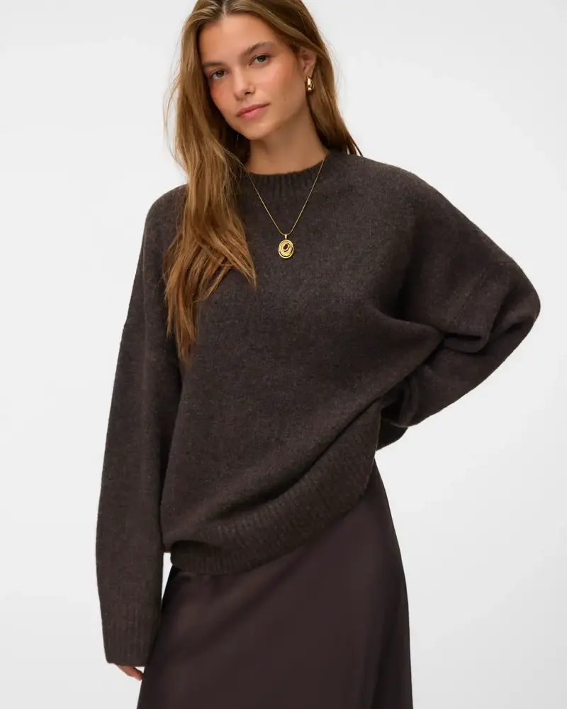 Vero Moda Boom Pullover | Chocolate